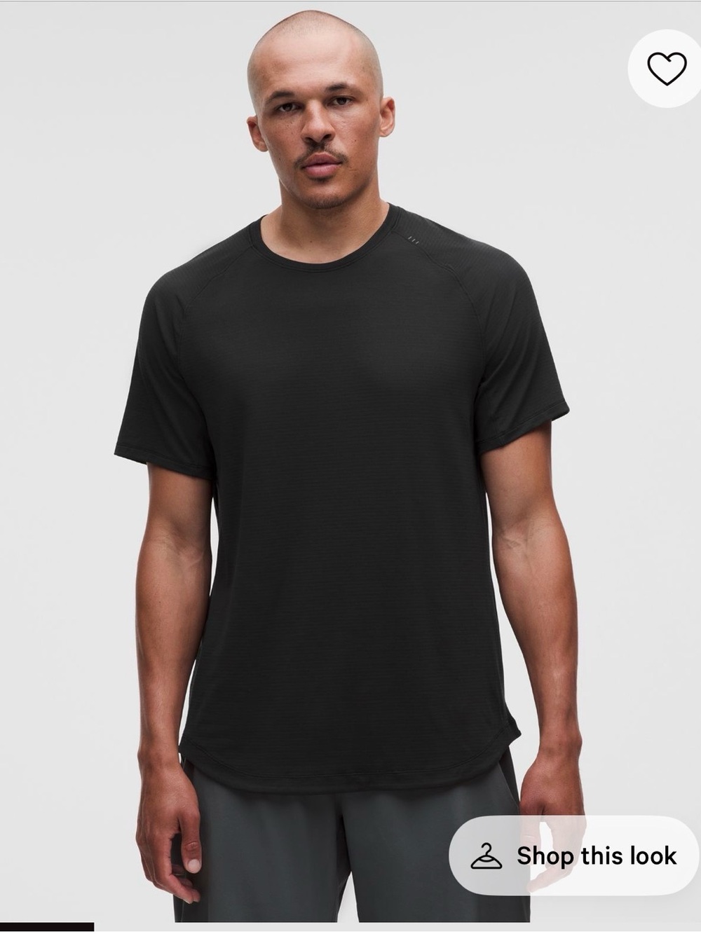 lululemon athletica “License to Train” Men's Black Short-Sleeve Performance Tee